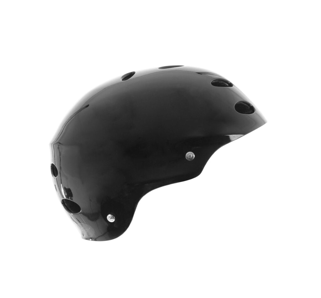 black bike helmet